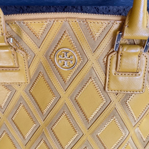 Tory Burch Robinson Patchwork Dome Satchel - Picture 3 of 11